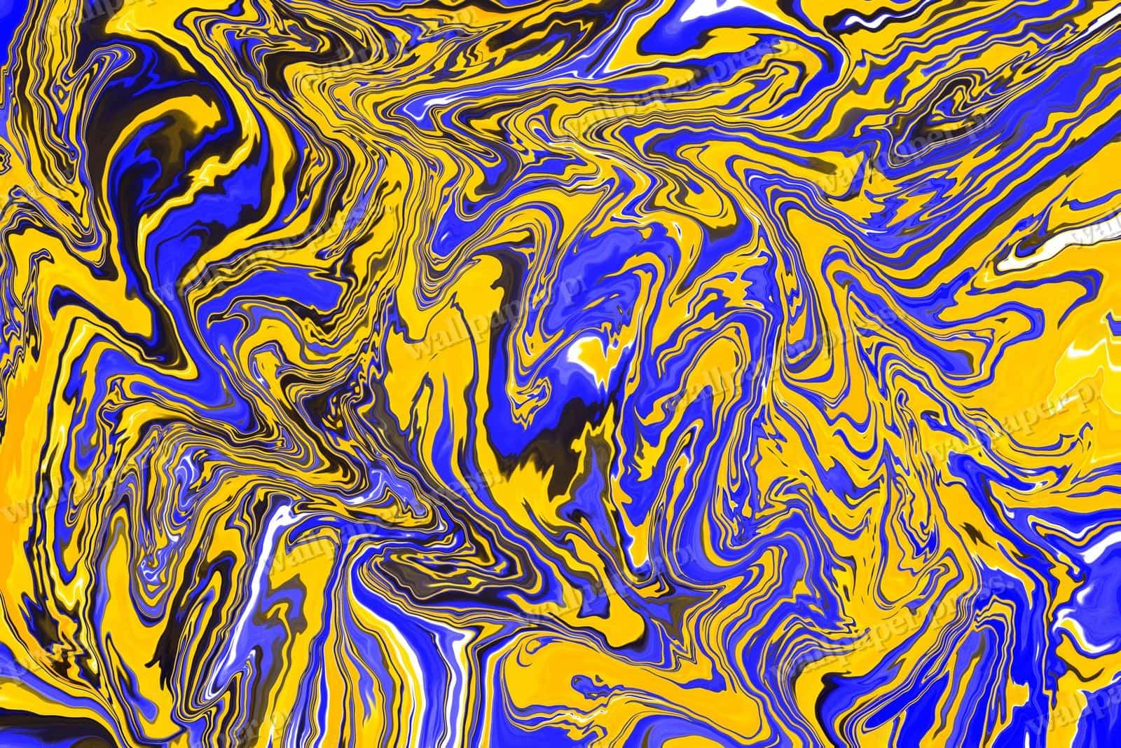 Yellow Blue Lava